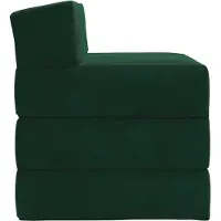 vidaXL Canapé-lit pliable Vert foncé 200 x 70 x 15 cm Velours