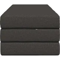 vidaXL Canapé-lit pliant 120 x 67 x 45 cm, gris foncé