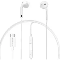 Avizar Mayaxess, écouteurs intra-auriculaires USB-C avec micro pour Galaxy S25 Ultra, blanc