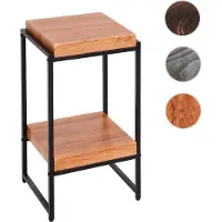 Mendler Table À Fleurs Hwc-K71, Étagère À Fleurs Table D'appoint Étagère À Plantes, Certifiée Mvg Mdf Métal Naturel, 61cm
