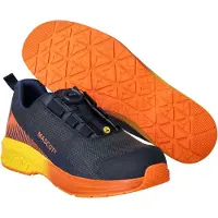 Mascot Chaussures de sécurité noir-bleu/orange clair, taille 10 43 F1601-909-01098