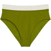 Marc O'Polo Bas de bikini ' Contrast Binding ' vert / blanc