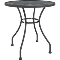vidaXL Table de jardin Ø 80 x 72 cm en métal déployé, anthracite