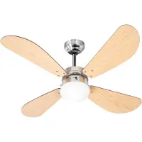 FARELEK Ventilateur de plafond avec éclairage BERMUDES 50W 60 W