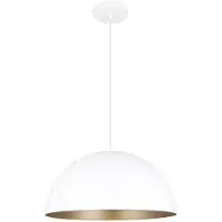 Zumaline Suspension VELA blanc mat-doré 1xE27x40W métal dim. : 148x40x40 cm IP20