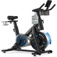 Merach Vélo D'appartement - , Vélo D'exercice, D'intérieur, 16 Niveaux De Résistance Magnétique, Avec Écran LCD Amélioré Et Siège Réglable, Max Charge: 122kg