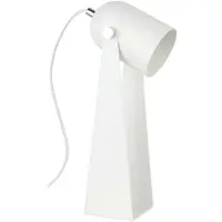 Zumaline Lampe de table Aries, blanc mat, 1xE27x40W, métal, dimensions : 35,8 x 11,8 x 15,8 cm, IP20,