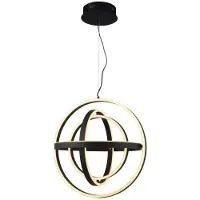 Zumaline Lustre LED TESS noir et blanc 52 W, 4 420 lm, aluminium, dimensions : 150 x 50 x 50 cm, IP20,