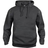 Clique Hommes, Pull-over, Sweat à capuche classique, Gris, Noir, (S)