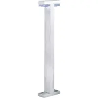 Eglo 87123 MELBOURNE 2 LED Lampadaire d'extérieur 2X0,96W argent IP44