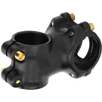 Gistuch Potence de VTT, alliage d'aluminium ± 7°, 31,8 mm, compatible avec la plupart des vélos, noir