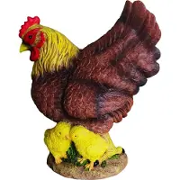 Relaxdays Figurine de poule de jardin