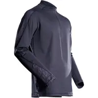 Mascot Customized 22681 Half Zip Long Sleeve T-shirt Noir 5XL Homme