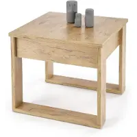 Feldmann-Wohnen Table basse Nea, table de salon avec tiroir. Couleur et dimensions au choix. Chêne Wotan