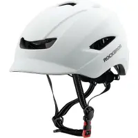 RockBros Casque de vélo urbain pour femmes et hommes (VTT, vélo de route, réglable, léger, respirant) avec bandes réfléchissantes, couleur : blanc