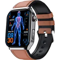 INF Montre connectée F700 : surveillance avancée de la santé et de la forme physique Marron