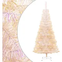 Prolenta Maison Exclusive - Sapin de Noël artificiel, finition brillante, blanc, 240 cm, PVC