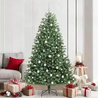 vidaXL Pratique Arbre de Noël artificiel pliable Vert 210 cm - Arbres de Noël artificiels ,mobilier design 8414988 2parcel