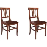 Dmora Soulik - Chaise, Noyer Marron, 2 Chaises