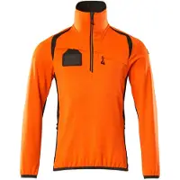 Mascot Accelerate Safe 19303 Half Zip Sweatshirt Orange S Homme