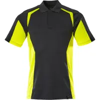 Mascot Polo Noir/Jaune vif, taille XL 22083-771-0917