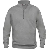 Clique Unisexe, Pull-over, Basic Half Zip, Gris, (XL)