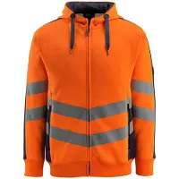 Mascot Safe Supreme 50138 Full Zip Sweatshirt Orange XL