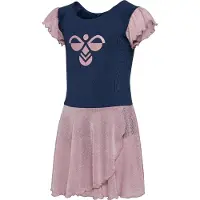 Hummel Mix Glitter Short Sleeve Short Dress Bleu 146 cm Fille