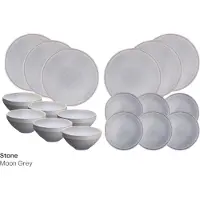 Bjorn Dinnerware - The Essentials Service STONE - 18 pièces - Gris lune
