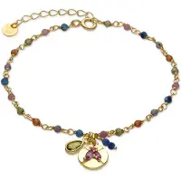 Luxenter Bracelet Luxenter En Argent 925 Et Zircon Multicolore Finition Or 18k - Iorz
