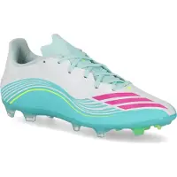Adidas Chaussure de foot 'F50 Messi League' turquoise / vert fluo / rose néon / blanc