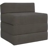 vidaXL Canapé-lit pliable Gris foncé 200 x 70 x 15 cm