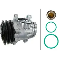 Hella Compresseur de climatisation 12 V, Ø 115 mm – Expertise thermique pour, entre autres, la FIAT SEICENTO