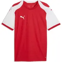 Puma Hommes, T-shirt de sport, teamFINAL26 Knit Jersey (XL), Rouge, Blanc, XL