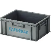 Vepa Bins VEPA -Poubelle - Collecte de papier plastique 40x30x17,5 cm Gris
