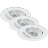Briloner Lampes encastrées "FIT" Set de 3 spots encastrés LED 5W