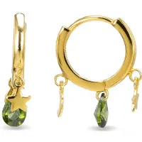 Luxenter Boucles d'oreilles 'Saon' vert pastel