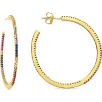 Luxenter Boucles d'oreilles 'Macare' mélange de couleurs