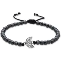 Luxenter Bracelet en argent sterling 925 et zircone brillante avec finition en rhodium - Duver