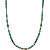 Luxenter Collier Luxenter En Argent 925 Et Malachite Finie àL'or 18k - Ilmina