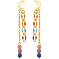 Luxenter Boucles d'oreilles 'Liesi' or / mélange de couleurs