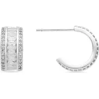 Luxenter Boucles d'oreilles 'Squil' argent
