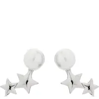 Luxenter Boucles d'oreilles 'Tinvia' blanc perle