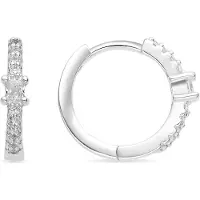 Luxenter Boucles d'oreilles 'Duia' argent
