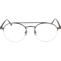 WEB EYEWEAR Lunettes de vue homme - - Titane - 51/20/145 - Matte Gunmetal - Montures cerclées - Style casual - Ronde