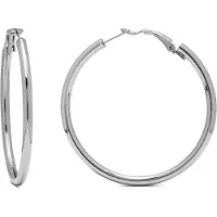 Luxenter Boucles d'oreilles 'Shashe' gris argenté