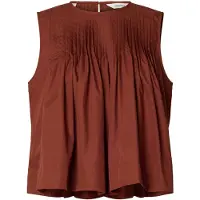Selected Chemisier rouge rouille