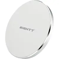 Eightt Ecw-4w Chargeur D'appareils Mobiles Smartphone Blanc Usb Recharge Sans Fil Charge Rapide Intérieure