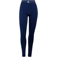 Adidas Pantalon de sport 'Hyperglam Colour Block Full Length' bleu foncé / blanc