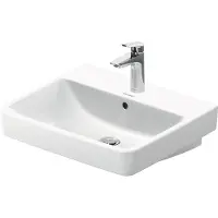 Duravit Meuble vasque No 1 avec trop-plein, 1 trou pour robinet, blanc 550x460mm (46 cm, 55 cm)